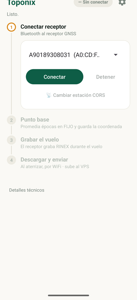 App Toponix en Android